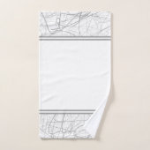 モダンエレガントスケッチ バスタオルセット (ハンドタオル)