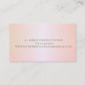 モダンエレガントスタイリッシュいちごストライプの 名刺 (裏面)