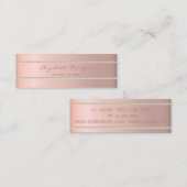 モダンエレガントスタイリッシュシンプル スキニー名刺 (正面/裏面)