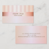 モダンエレガントスタイリッシュストライプの 名刺 (正面/裏面)