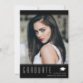 モダンエレガントスタイリッシュ写真 案内状 (正面)