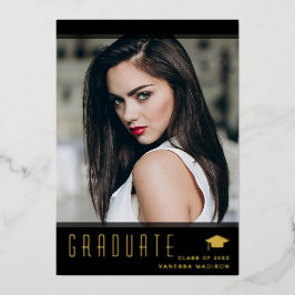 モダンエレガントスタイリッシュ写真 箔招待状