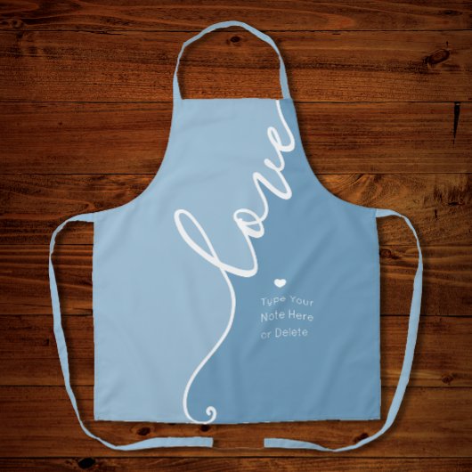 モダンエレガントスタイリッシュ台本の母の日の青 エプロン