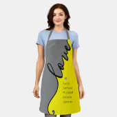 モダンエレガントスタイリッシュ台本マザーズデイエプロン エプロン (着用した状態)