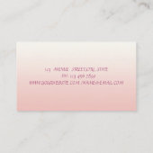 モダンエレガントスタイリッシュ羽 名刺 (裏面)