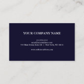 モダンエレガントスタイリッシュ金ゴールド円蓮 名刺 (裏面)