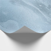 モダンエレガントスタイリッシュ青大理石 ラッピングペーパー (角)