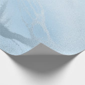 モダンエレガントスタイリッシュ青大理石 ラッピングペーパー (角)