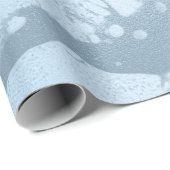 モダンエレガントスタイリッシュ青大理石 ラッピングペーパー (ロールコーナー)