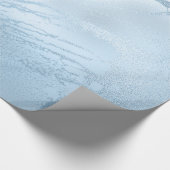 モダンエレガントスタイリッシュ青大理石 ラッピングペーパー (角)