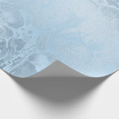 モダンエレガントスタイリッシュ青大理石 ラッピングペーパー (角)
