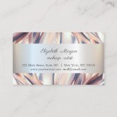 モダンエレガントストライプの抽象芸術 ロイヤリティカード (裏面)