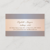 モダンエレガントストライプの,点々のあるロイヤリティカード ロイヤリティカード (裏面)