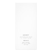 モダンエレガントス結婚クリプトのメニュー ラックカード (裏面)