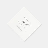 モダンエレガントス結婚クリプト スタンダードカクテルナプキン (角)