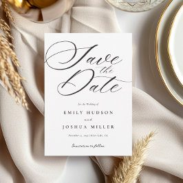 モダンエレガントス結婚クリプト セーブザデート