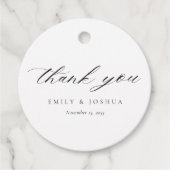 モダンエレガントス結婚クリプト フェイバータグ (正面)