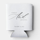 モダンエレガントス結婚クリプト 缶クーラー (裏面)