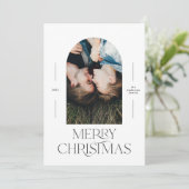 モダンエレガントタイポグラフィグリーン1写真クリスマス (スタンド正面)