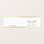 モダンエレガントタイポグラフィシンプルテンプレート 名刺 (内部フラット)