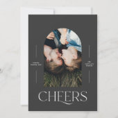 モダンエレガントタイポグラフィブラック1写真クリスマス (正面)