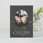 モダンエレガントタイポグラフィブラック1写真クリスマス (スタンド正面)