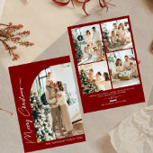 モダンエレガントタイポグラフィ写真メリークリスマス シーズンカード