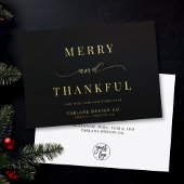 モダンエレガントタイポグラフィ感謝型ビジネスロゴ シーズンカード