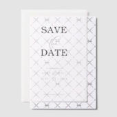 モダンエレガントタイポグラフィ日付オーバーレイの保存 ベラム紙招待状 (オフセット (招待状))