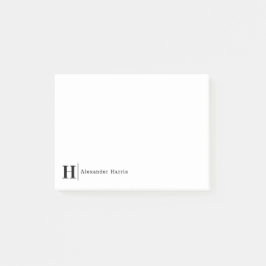 モダンエレガントタイポグラフィ業務室モノグラム ポストイット