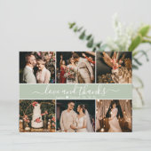 モダンエレガントタイポグラフィ6フォトコラージュ サンキューカード (スタンド正面)