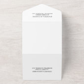 モダンエレガントタイポグラフィ オールインワン招待状 (外側)