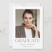 モダンエレガントタイポグラフィ 案内状 (正面)