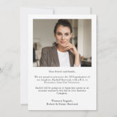 モダンエレガントタイポグラフィ 案内状 (裏面)