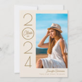 モダンエレガントタイポグラフィ 案内状 (正面)