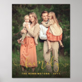 モダンエレガントタイポグラフィ 箔ポスター (正面)