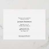 モダンエレガントタッセルパーティーカスタム 箔シーズンカード (裏面)