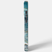 モダンエレガントターコイズ金ゴールド Case-Mate iPhoneケース (裏面 / 左)