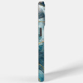 モダンエレガントターコイズ金ゴールド Case-Mate iPhoneケース (裏面 / 右)