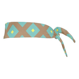 モダンエレガントダイヤ模様 タイヘッドバンド