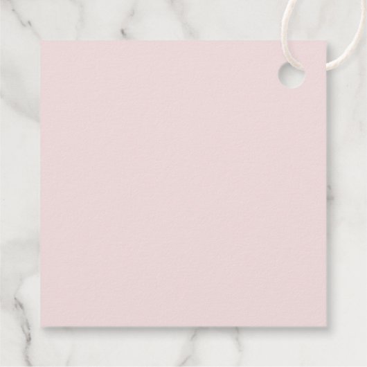 モダンエレガントダスティバラアジサイ結婚ズ フェイバータグ (裏面)