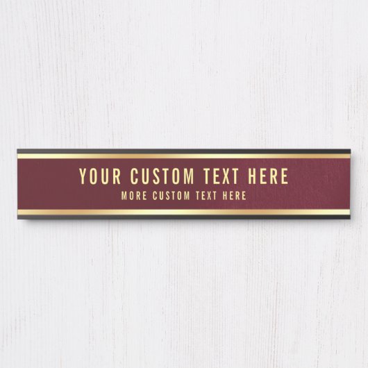 モダンエレガントテンプレートカスタム文字 サインプレート (正面)