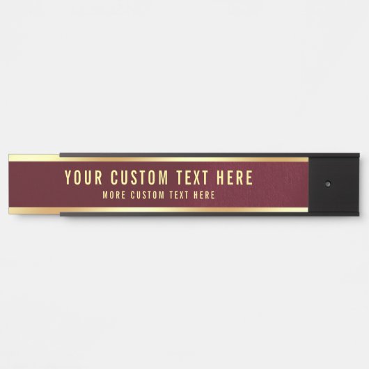 モダンエレガントテンプレートカスタム文字 サインプレート (正面)