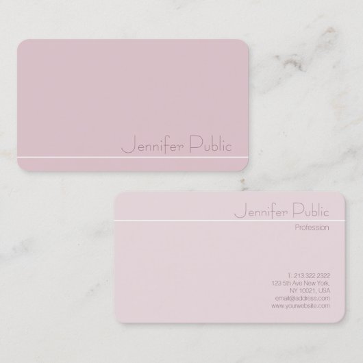 モダンエレガントテンプレートトレンディープロフェッショナル 名刺 (正面/裏面)