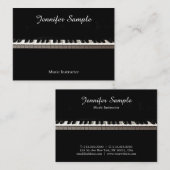 モダンエレガントテンプレート音楽先生インストラクター 名刺 (正面/裏面)