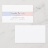 モダンエレガントデザインプロフェッショナルシンプルプレーン 名刺 (正面/裏面)