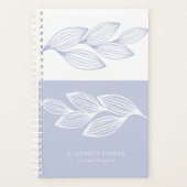 モダンエレガントトレンディーシックほこりっぽい青離れ プランナー手帳 (正面)