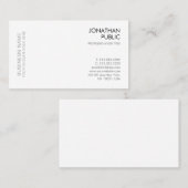 モダンエレガントトレンディーシンプルテンプレートプロフェッショナル 名刺 (正面/裏面)