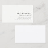 モダンエレガントトレンディーシンプルプロフェッショナルテンプレート 名刺 (正面/裏面)