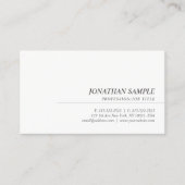 モダンエレガントトレンディーシンプルプロフェッショナルテンプレート 名刺 (正面)